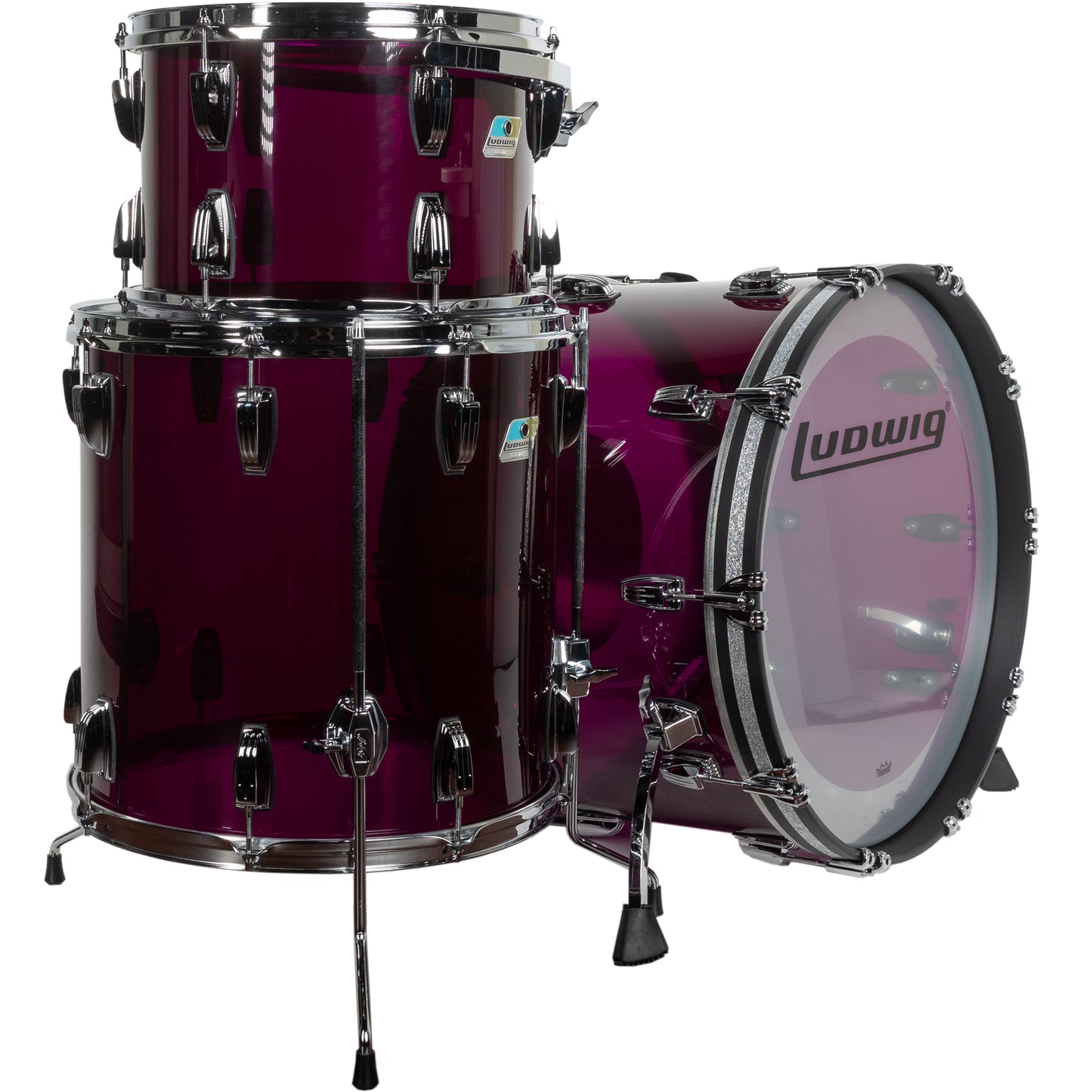 Ludwig Limited Edition Vistalite 3-Piece Shell Kit - Purple