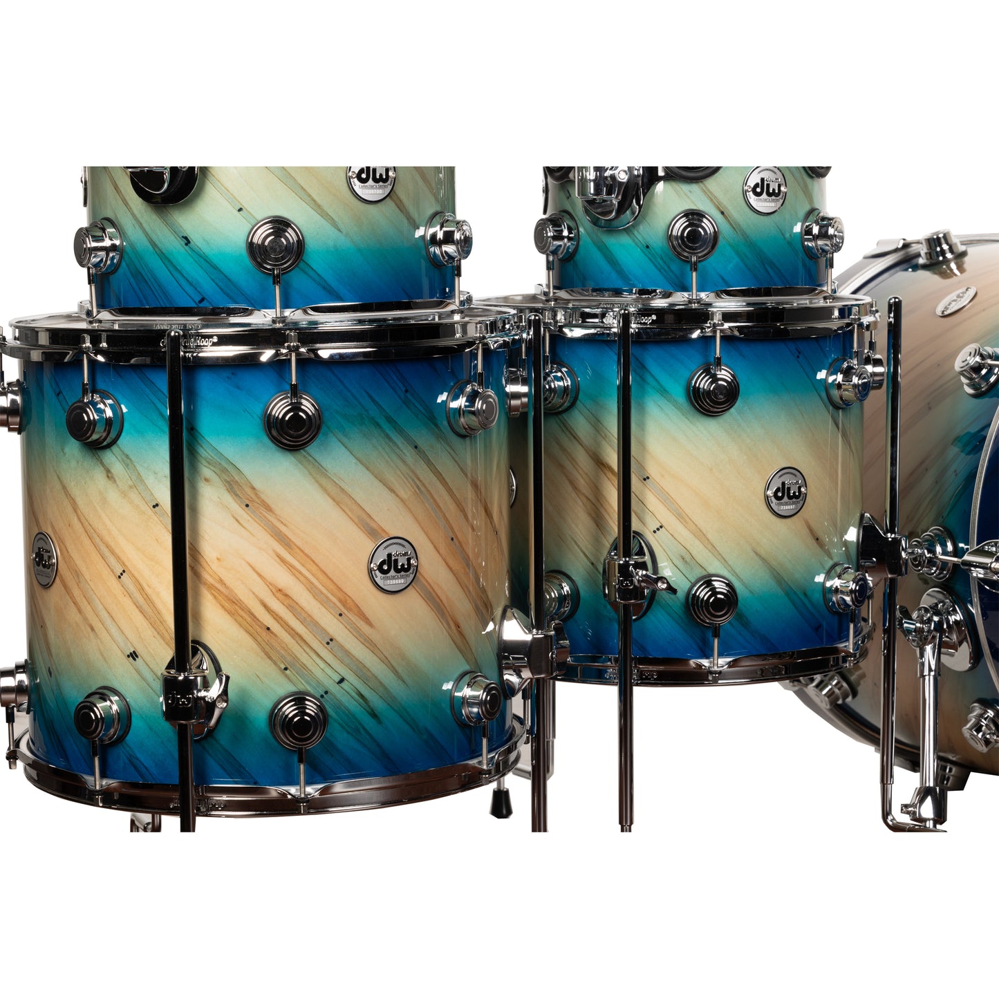 DW Collectors Series 5-Piece Shell Kit - Carl Allen Burst/Twisted Mineral Maple