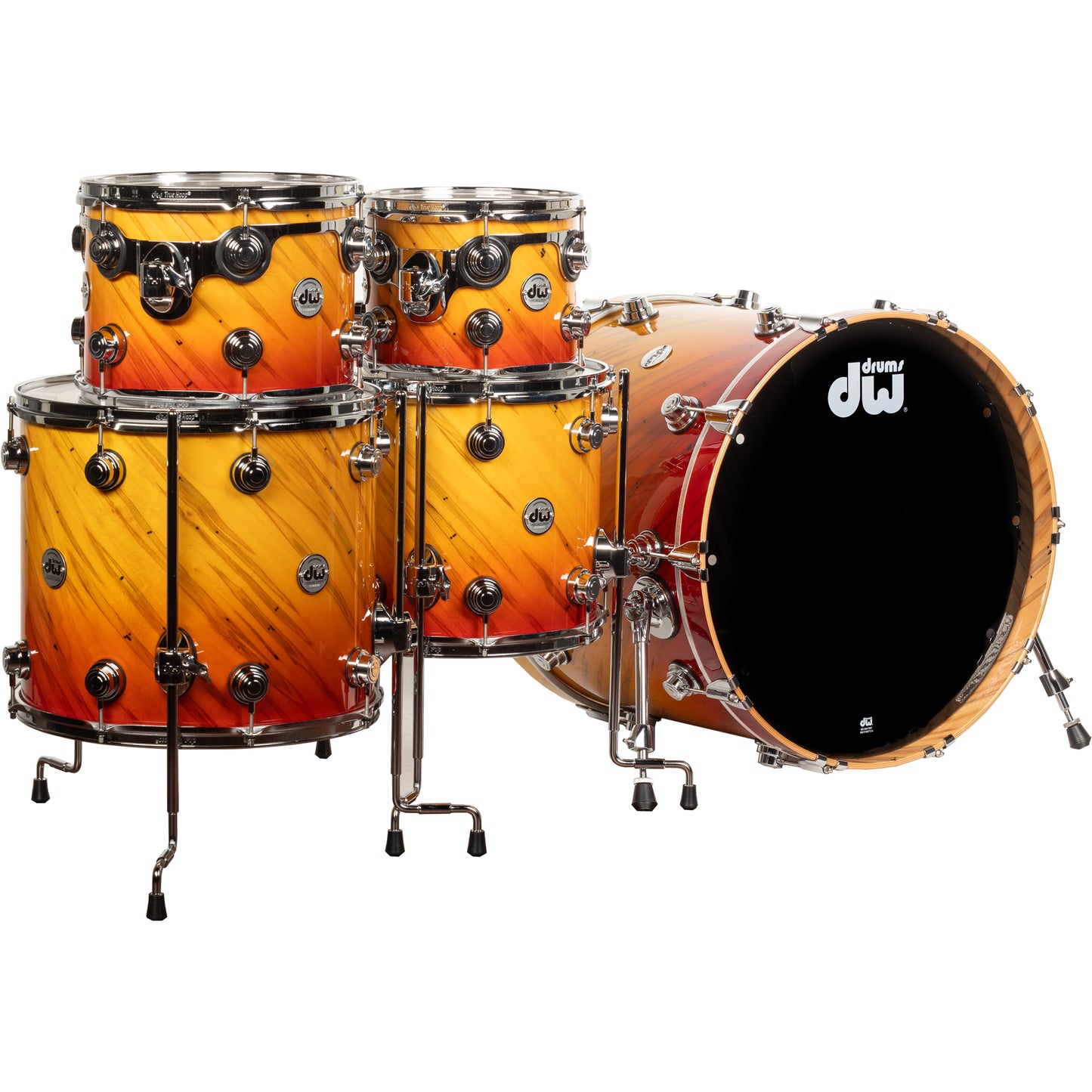 DW Collectors Series 5-Piece Shell Kit - Classic Fade Over Twisted Mineral Maple