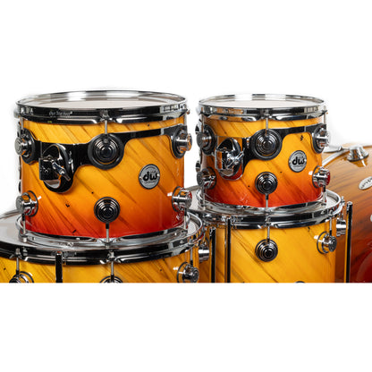 DW Collectors Series 5-Piece Shell Kit - Classic Fade Over Twisted Mineral Maple