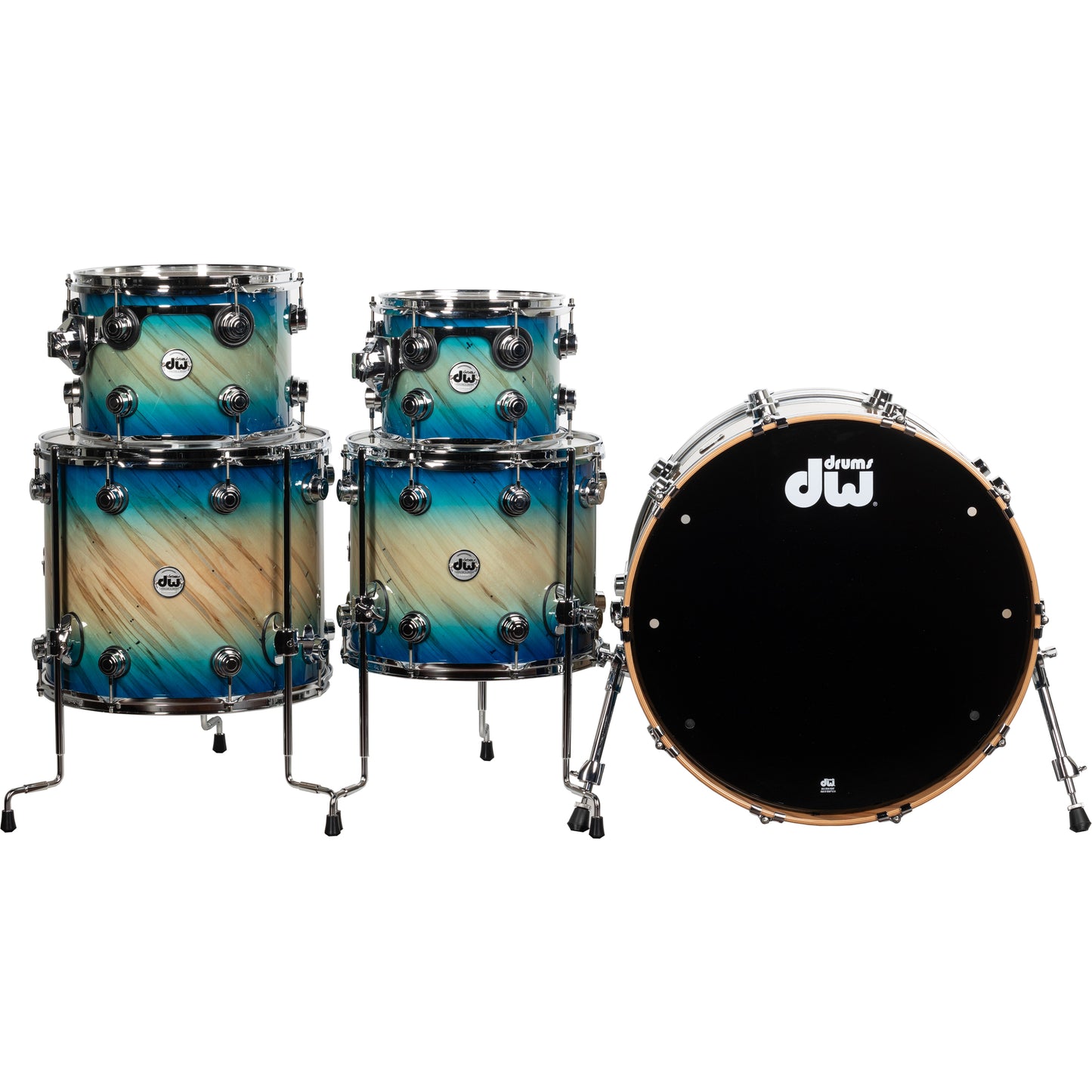 DW Collectors Series 5-Piece Shell Kit - Carl Allen Burst/Twisted Mineral Maple