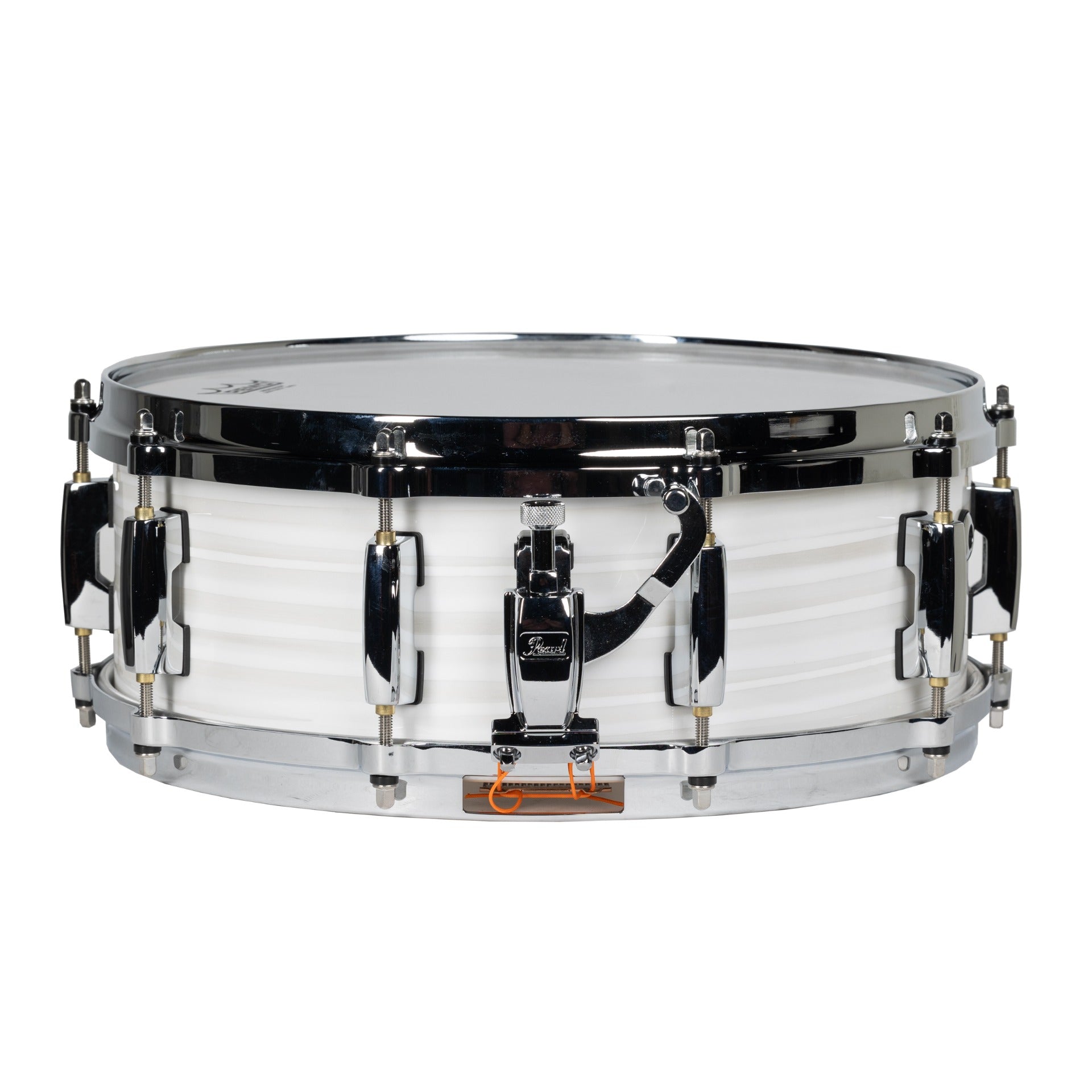 Pearl Masters Maple 5x14 Snare Drum - White Ice Swirl