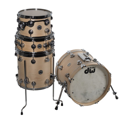 Drum Workshop Collectors Series 4-Piece Bop Shell Kit - Satin Natural