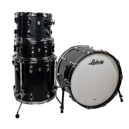 Ludwig Classic Maple 4-Piece Fab Kit - Black Sparkle