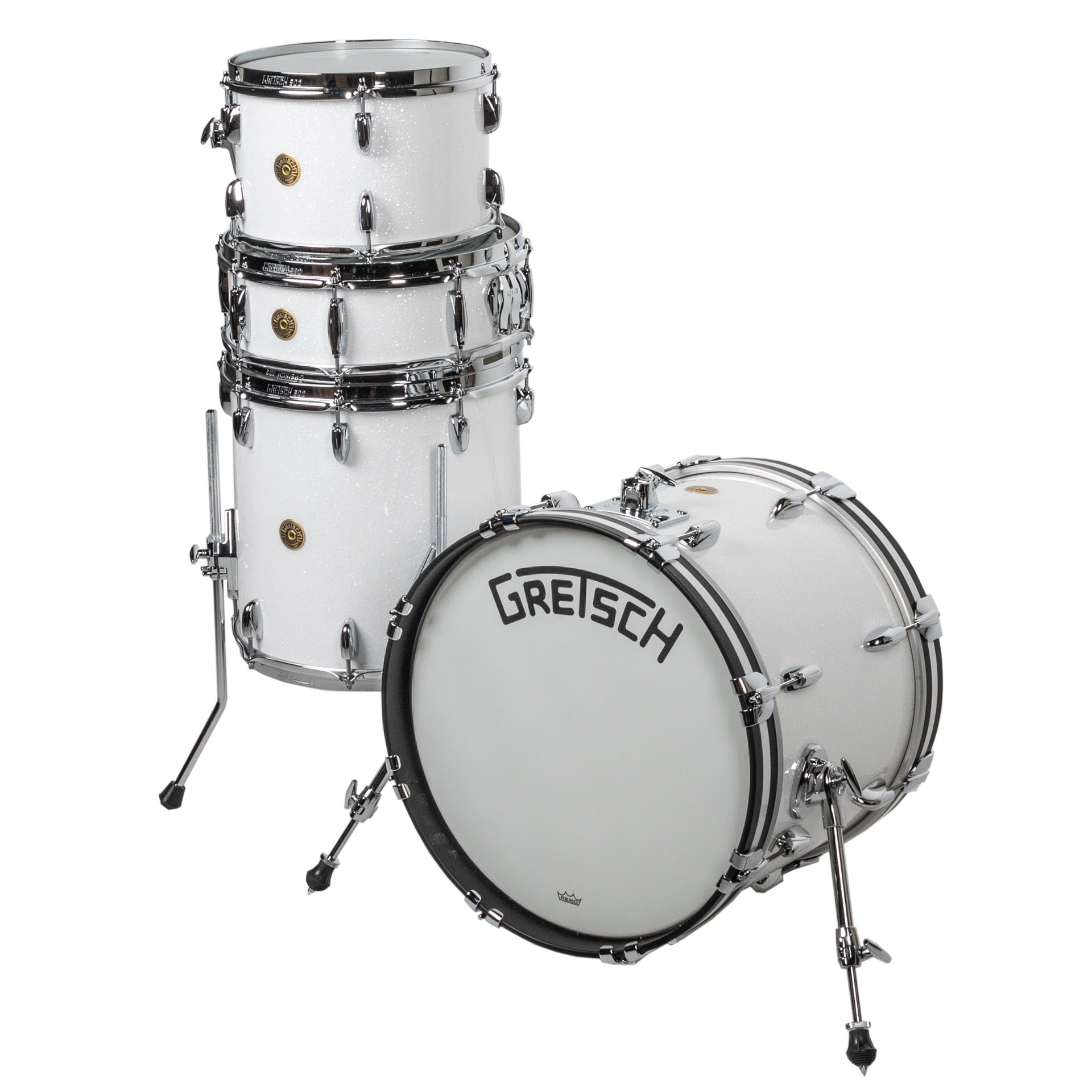 Gretsch Broadkaster Series 4-Piece Shell Kit - White Glass