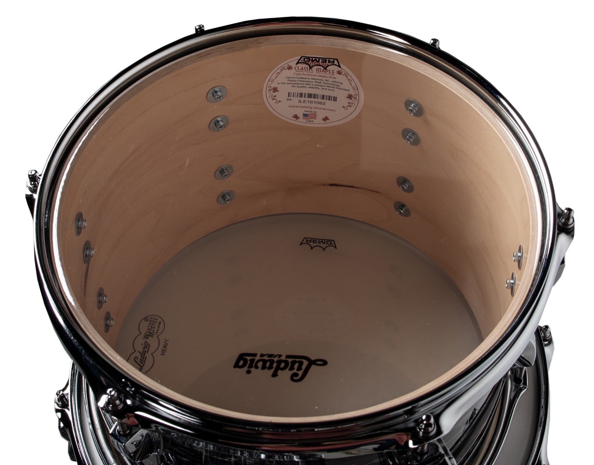 Ludwig Classic Acero 4 pezzi DownbeatLudwig Classic Acero 4 pezzi Downbeat  