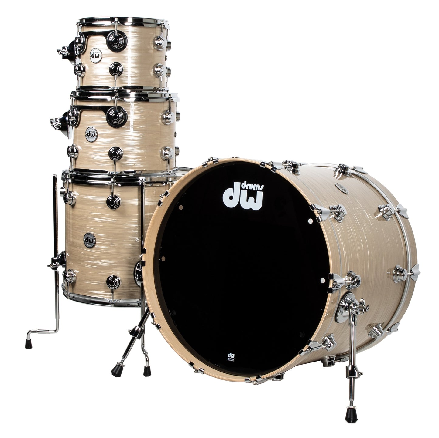 Drum Workshop Collectors Series 333 Shell 4-Piece Kit - Creme Oyster