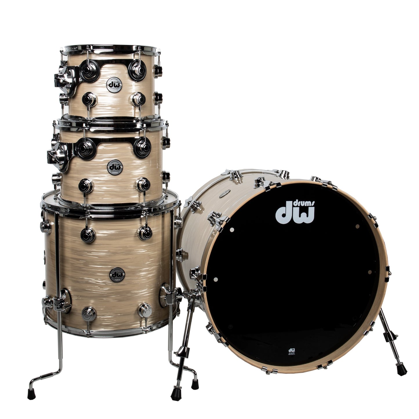 Drum Workshop Collectors Series 333 Shell 4-Piece Kit - Creme Oyster