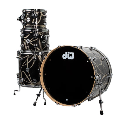 Drum Workshop Collectors Series 4-Piece Drum Kit - Smoke Glass Contrails