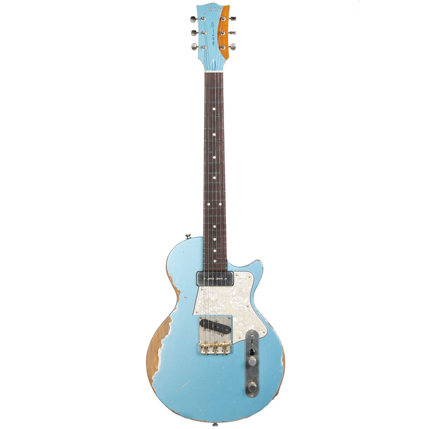 Fano SP6 Alt De Facto Single Cut Electric Guitar in Ice Blue Metallic