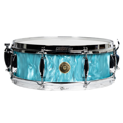 Gretsch Broadkaster Series 5x14 Snare Drum - Aqua Satin Flame