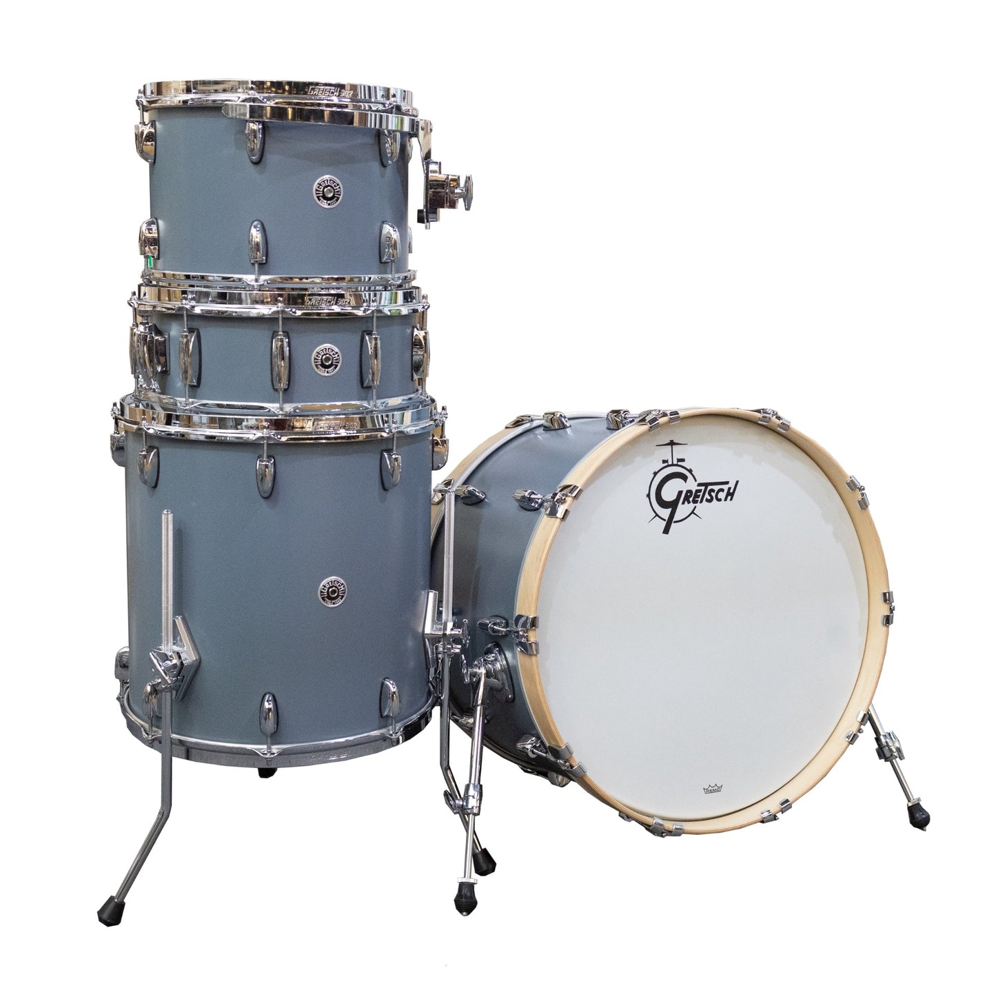 Gretsch Brooklyn Series 4-Piece Drum Kit - Satin Gray