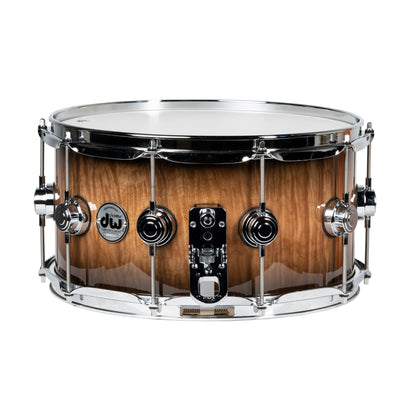 Drum Workshop Collectors Series 7x14 Snare Drum - Black Burst over Curly Maple