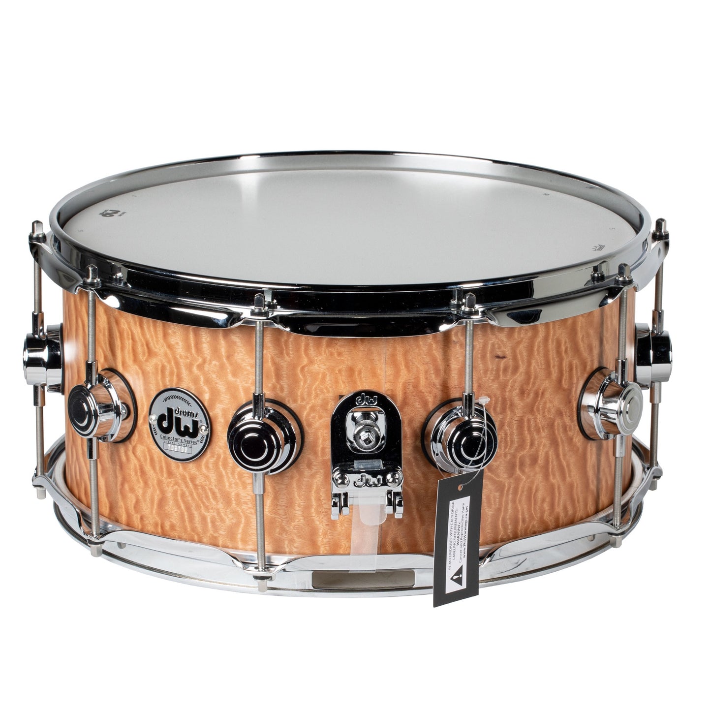 Drum Workshop Collectors 6.5x14 Private Reserve Snare - Satin Natural Moabi