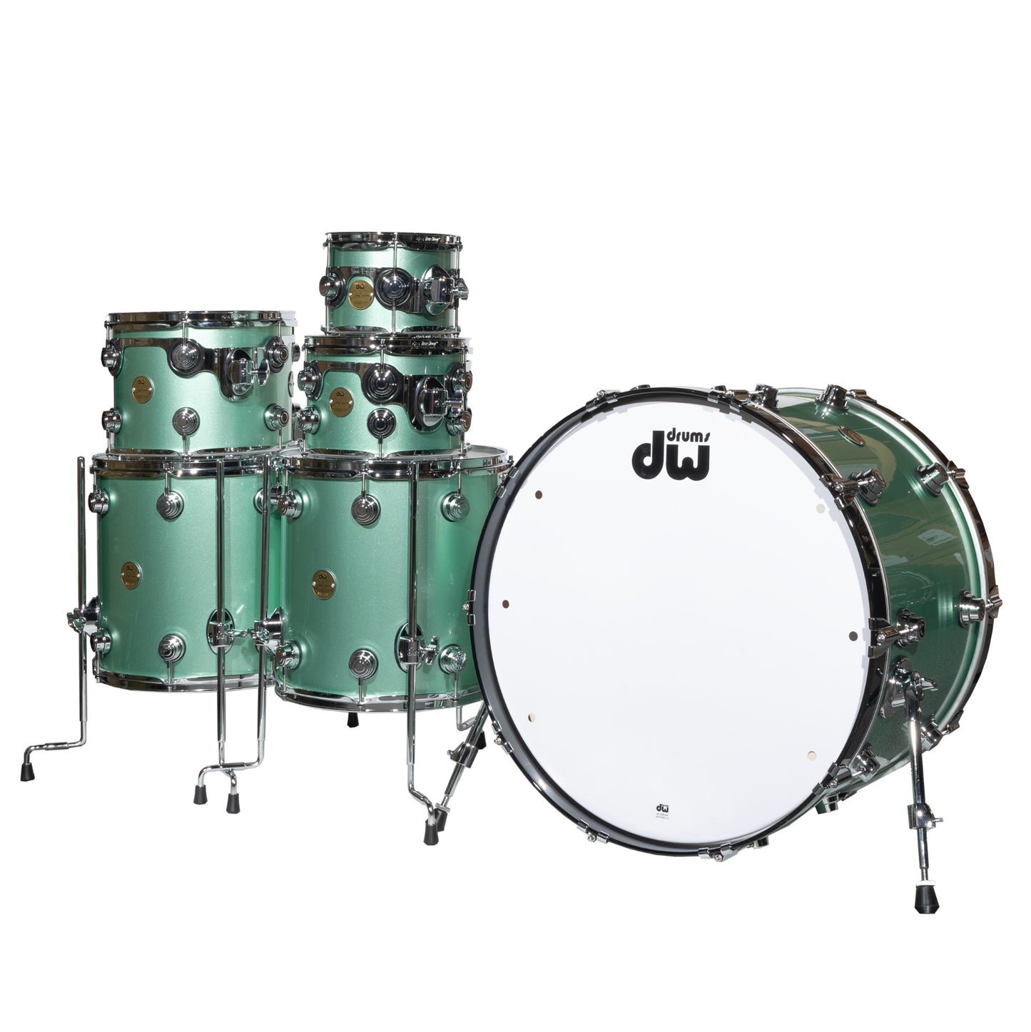 Drum Workshop Collectors Jazz Series 6-Piece Shell Pack - Mint Metallic