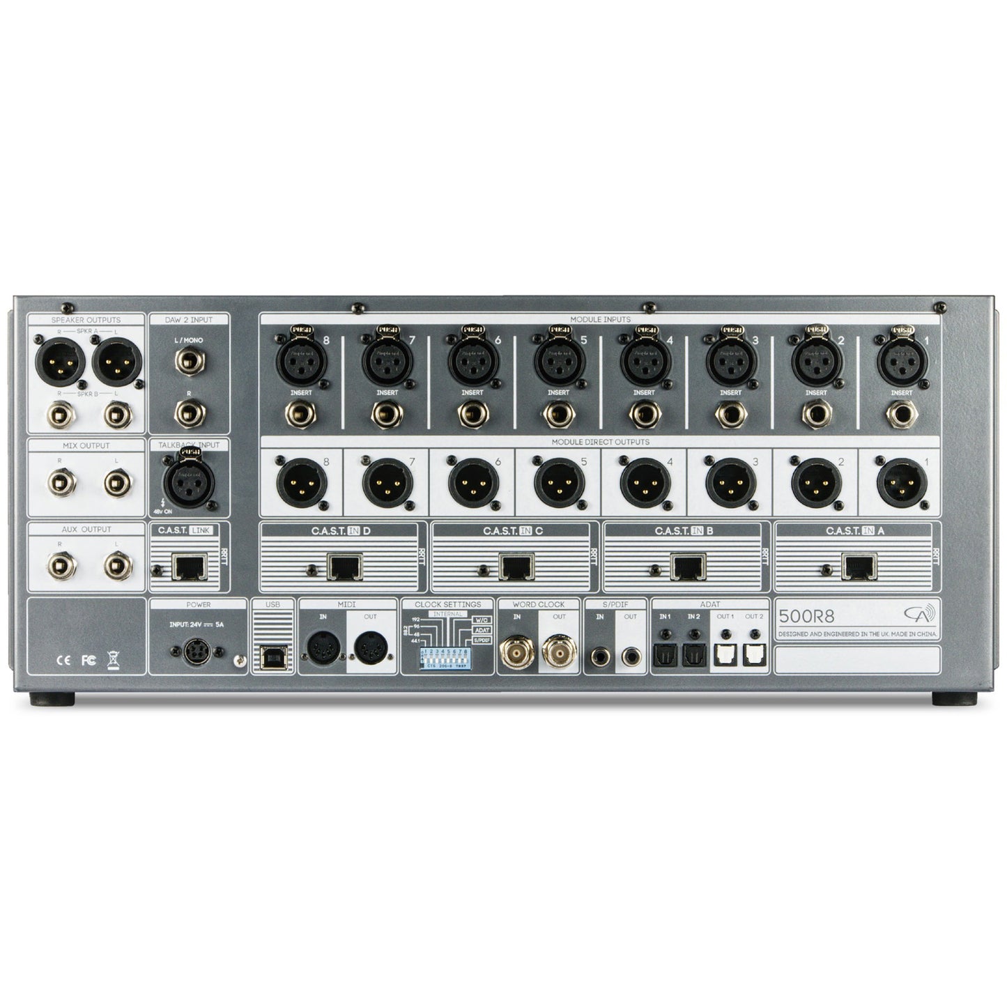 Cranborne Audio 500R8 USB Audio Interface + 8 Slot 500 Series Chassis