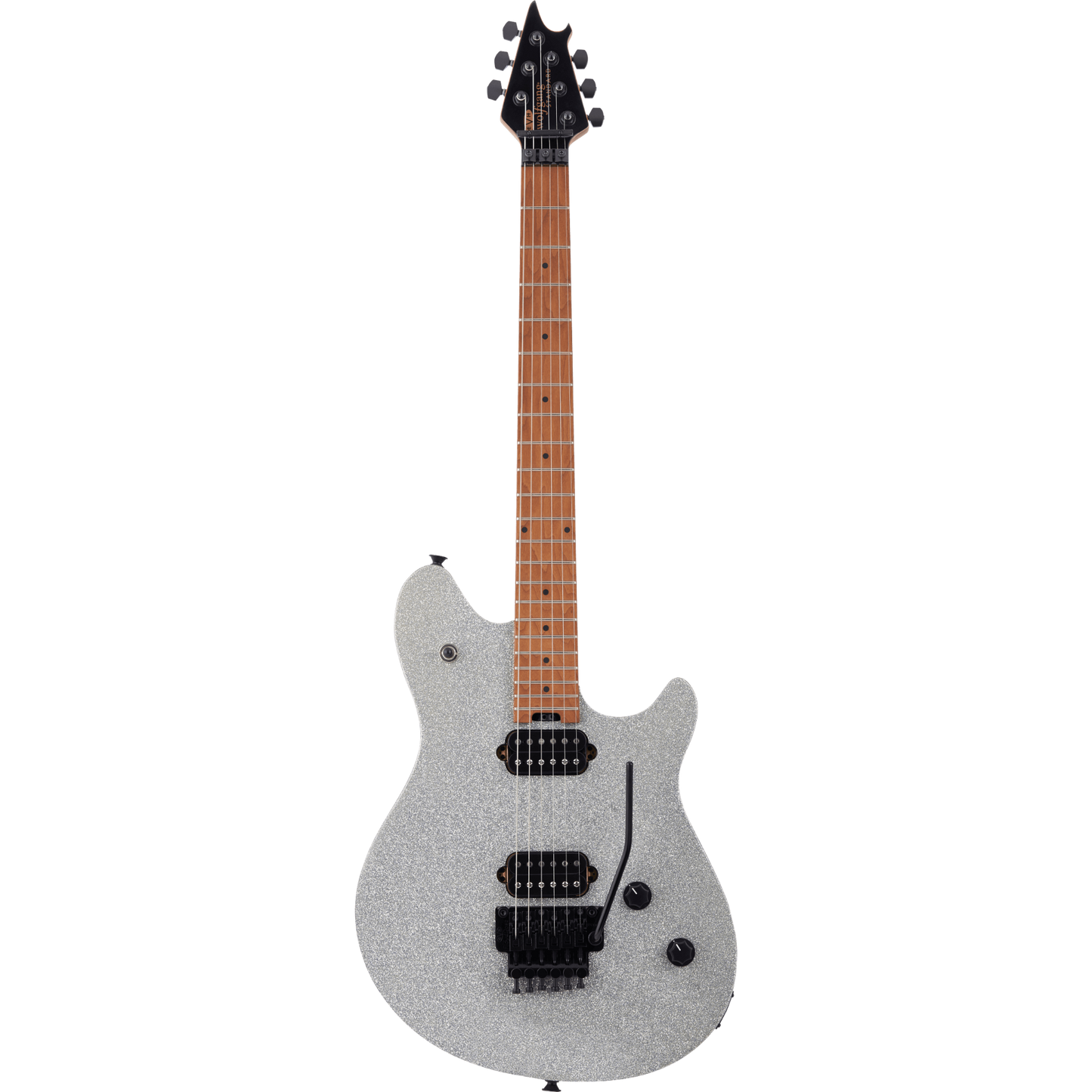 EVH Wolfgang® Standard Electric Guitar Baked Maple Fingerboard, Silver Sparkle