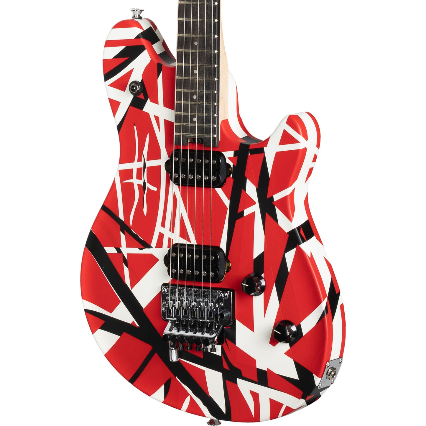 EVH Wolfgang Special Striped Series Electric Guitar - Red, Black, and White