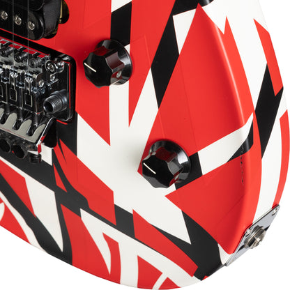 EVH Wolfgang Special Striped Series Electric Guitar - Red, Black, and White