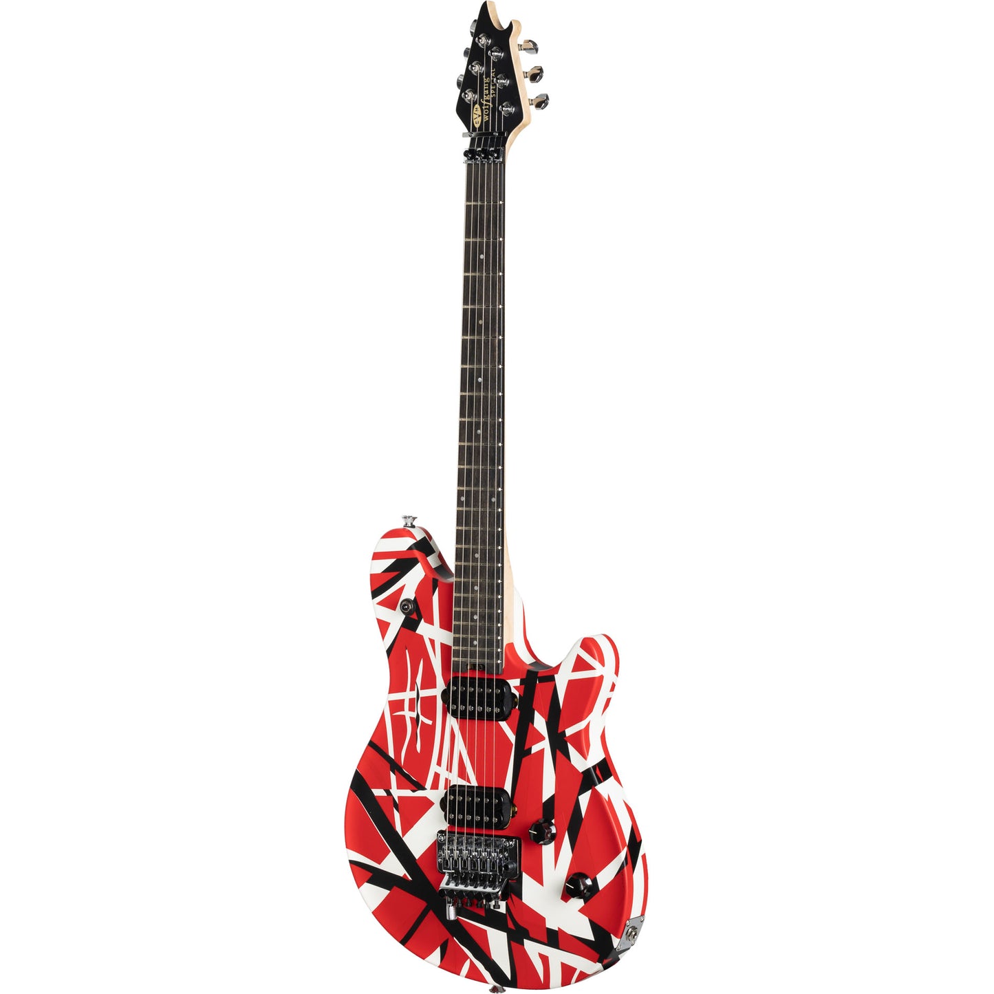 EVH Wolfgang Special Striped Series Electric Guitar - Red, Black, and White