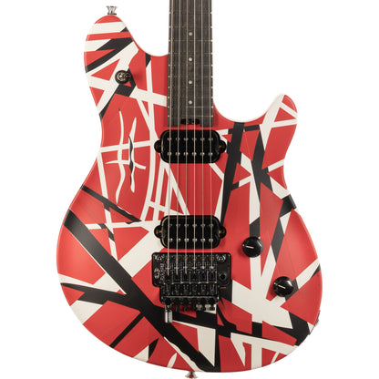 EVH Wolfgang Special Striped Series Electric Guitar - Red, Black, and White