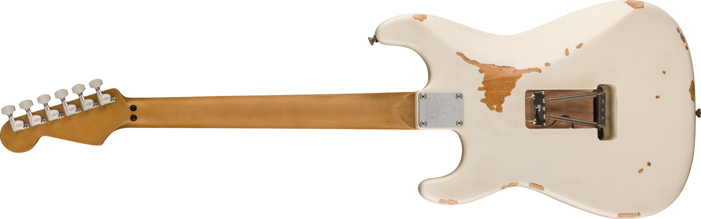 EVH Frankenstein Relic Series Electric Guitar - Maple Fingerboard, White