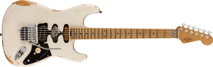 EVH Frankenstein Relic Series Electric Guitar - Maple Fingerboard, White