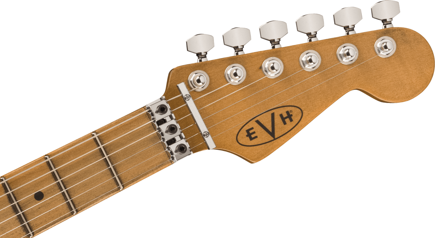 EVH Frankenstein Relic Series Electric Guitar - Maple Fingerboard, White