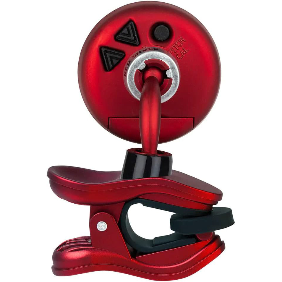 Snark SIL-RED Snark Hyper-Fast Clip-On Chromatic Tuner - Red/Silver