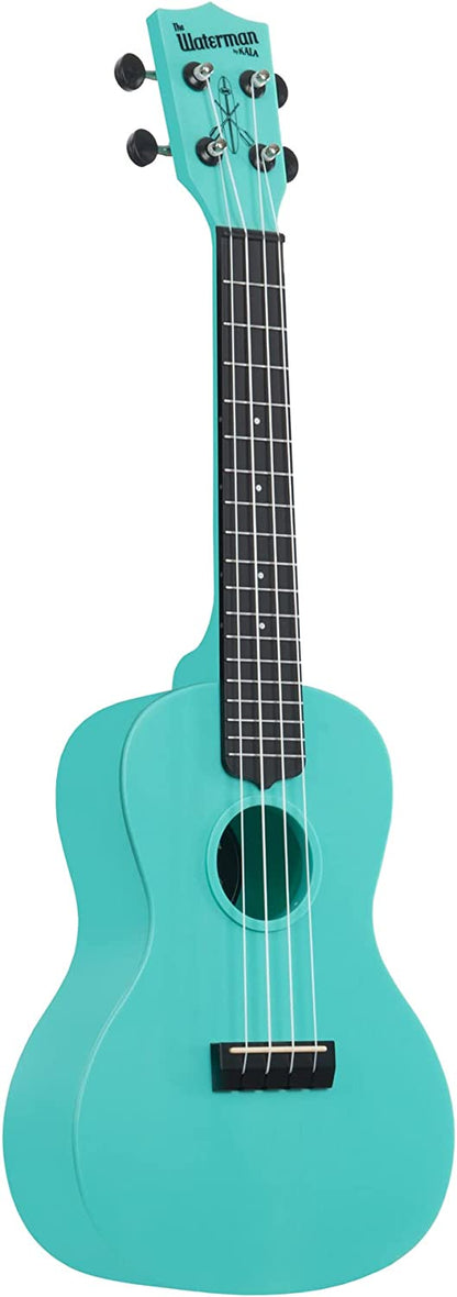 Kala Waterman Soprano Ukulele - Glow in The Dark Aqua Mist