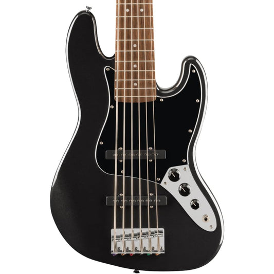 Squier Affinity Series Jazz Bass VI 6 String - Black Metallic