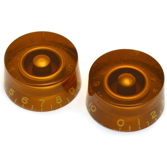 Allparts PK-0130-022 Vintage Style Speed Knobs - Amber