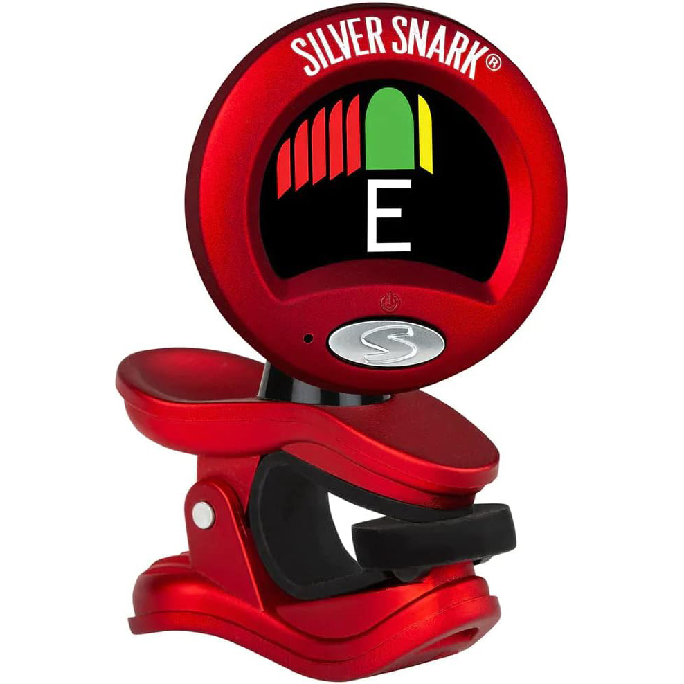 Snark SIL-RED Snark Hyper-Fast Clip-On Chromatic Tuner - Red/Silver