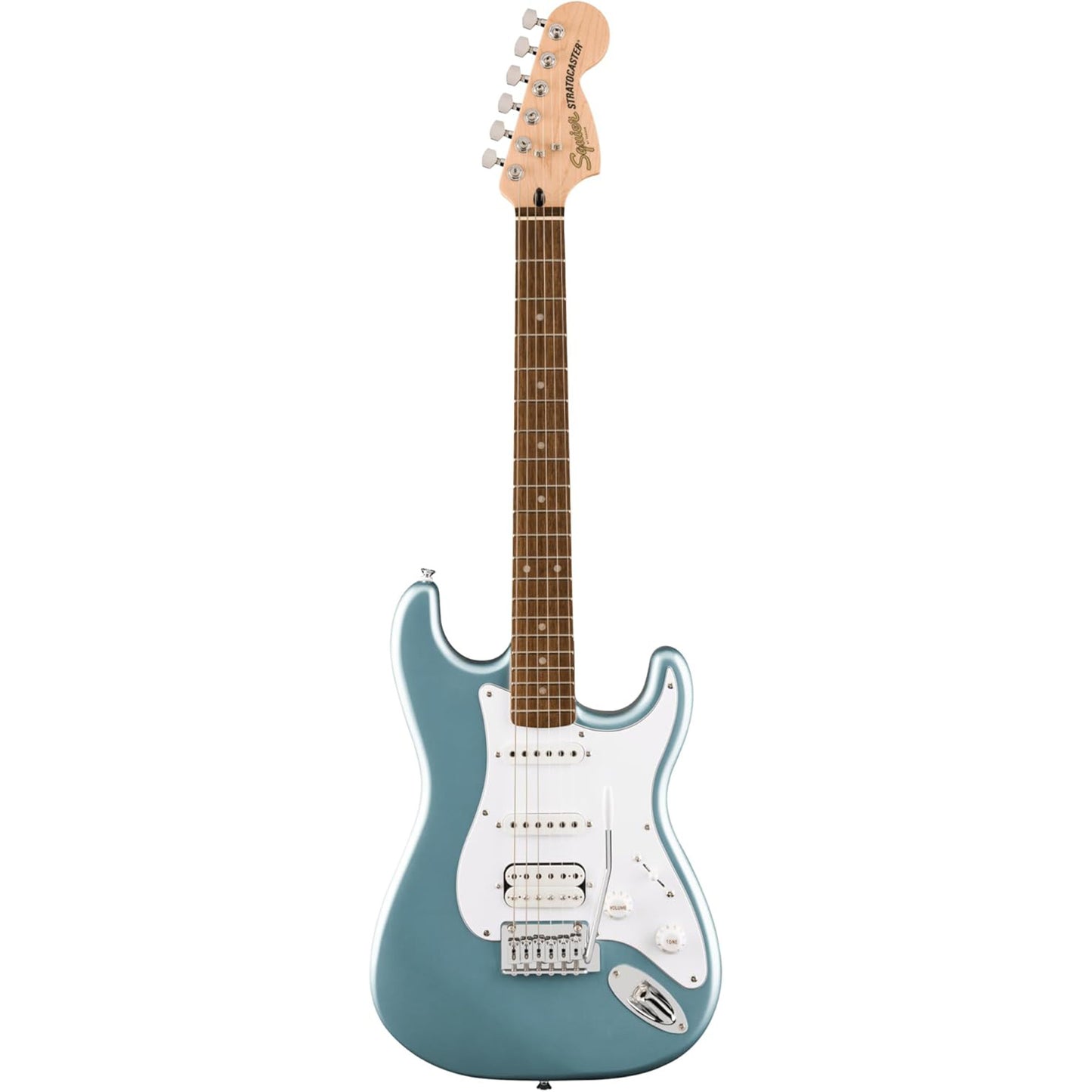 Squier Affinity Series Stratocaster Junior HSS Electric Guitar - Laurel Fingerboard, Ice Blue Metallic