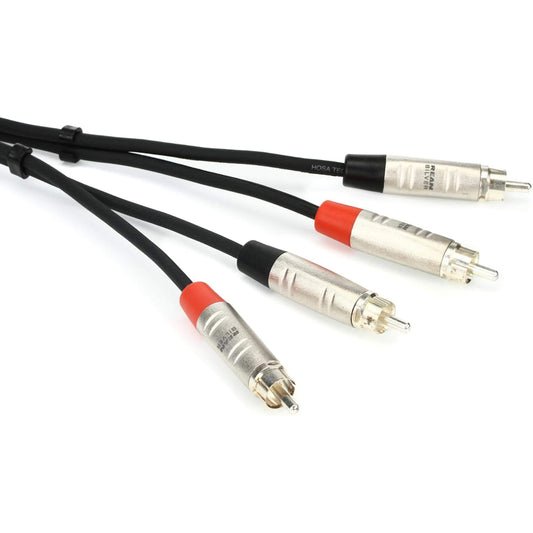 Hosa HRR-003x2 Pro Dual Cable RCA to RCA 3ft