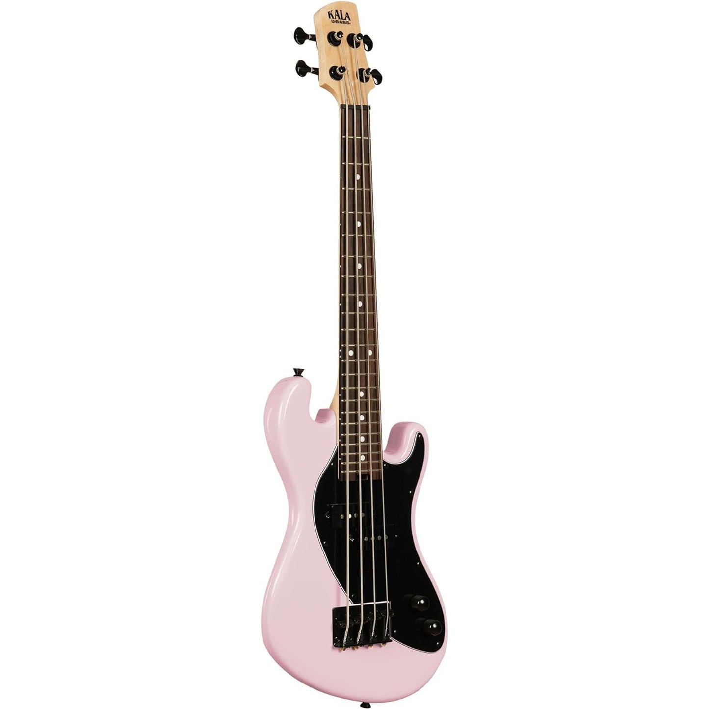 Kala Solidbody U-Bass Electric Bass Guitar - Pale Pink