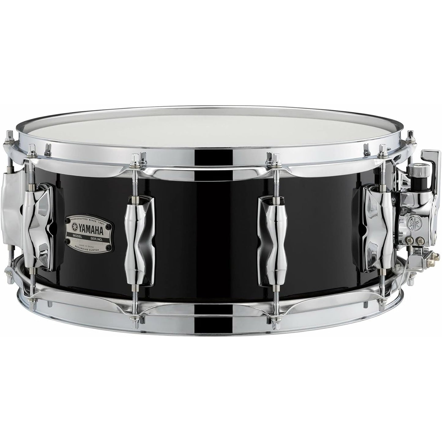 Yamaha RBS1455SOB Recording Custom 5.5x14 Snare Drum is Solid Black