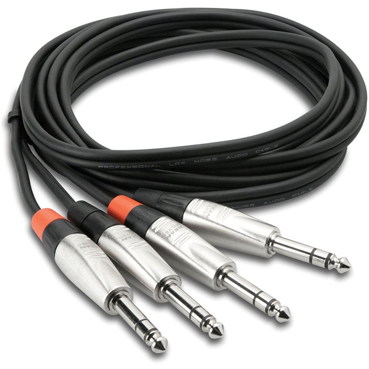 Hosa HSS-003x2 Pro Dual Cable 1/4"" TRS to Same 3ft