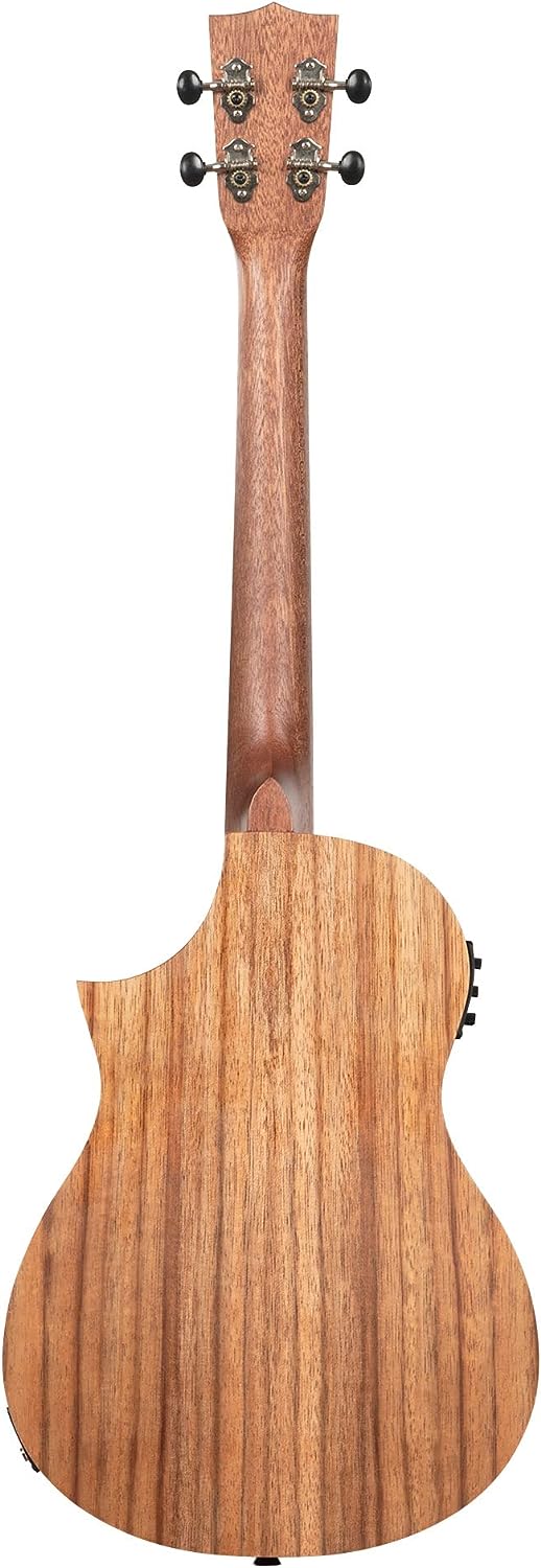 Kala KA-TK-B-CE Teak Tri-Top Baritone Acoustic-Electric Ukulele - Natural