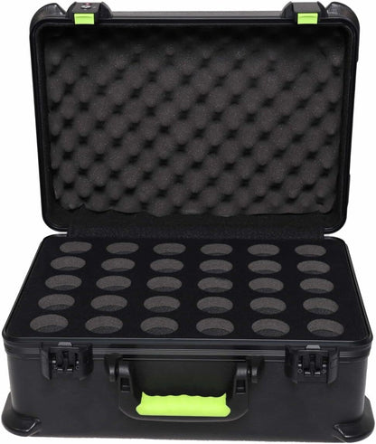 Shure by Gator SH-MICCASE30 Molded Case w/ Drops for (30) Mics - TSA Latch