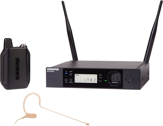 Shure GLXD14R+ Dual-Band Wireless Earset Rack System - Z3: 2.4, 5.8 GHz