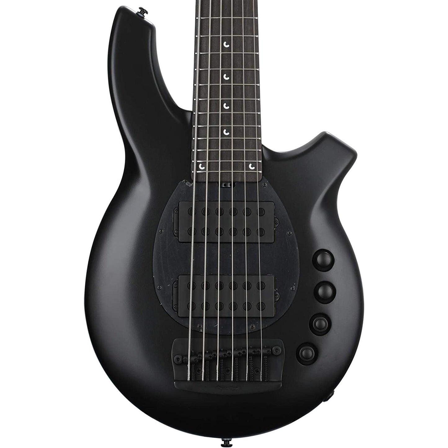 Ernie Ball Music Man Bongo 6 Bass Guitar, Stealth Black