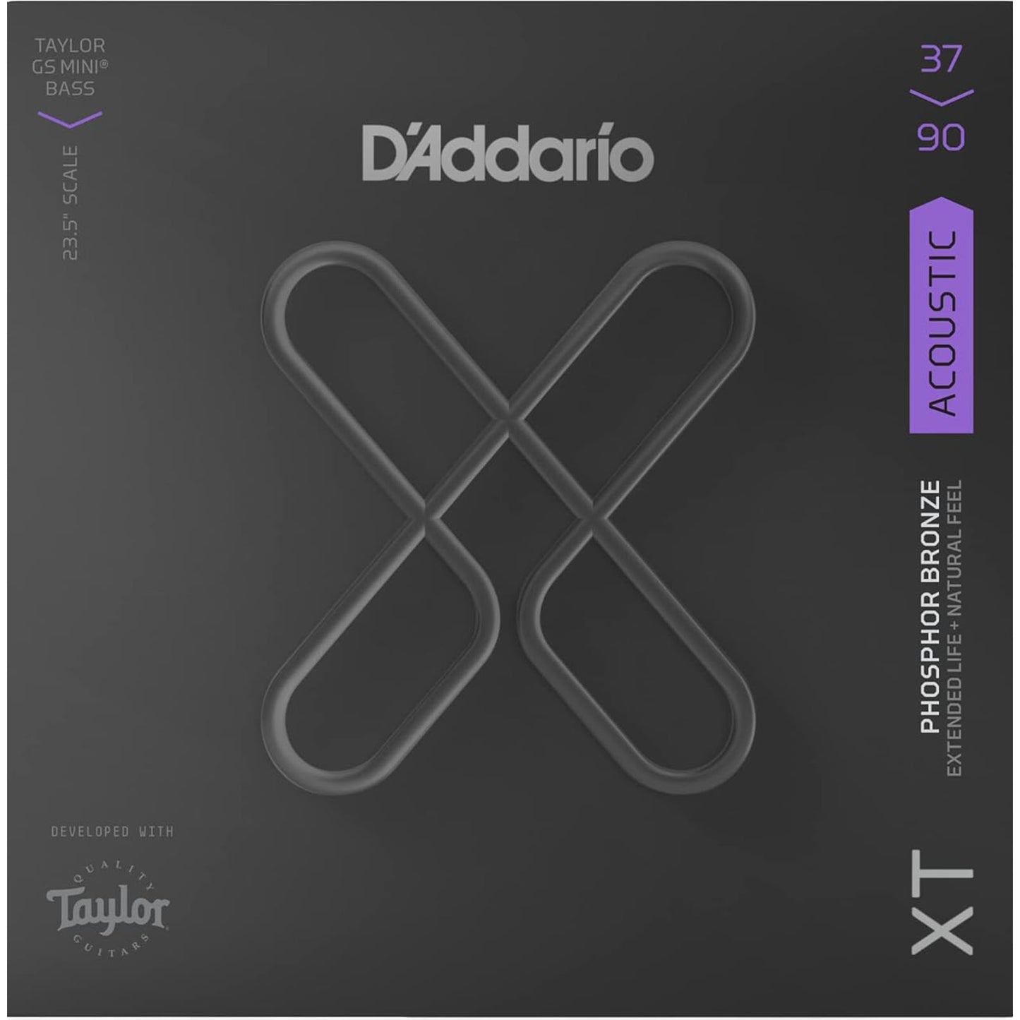 D’addario XTB3790GS 37-90 Custom Light XT Phosphor Bronze Coated Acoustic Bass Strings