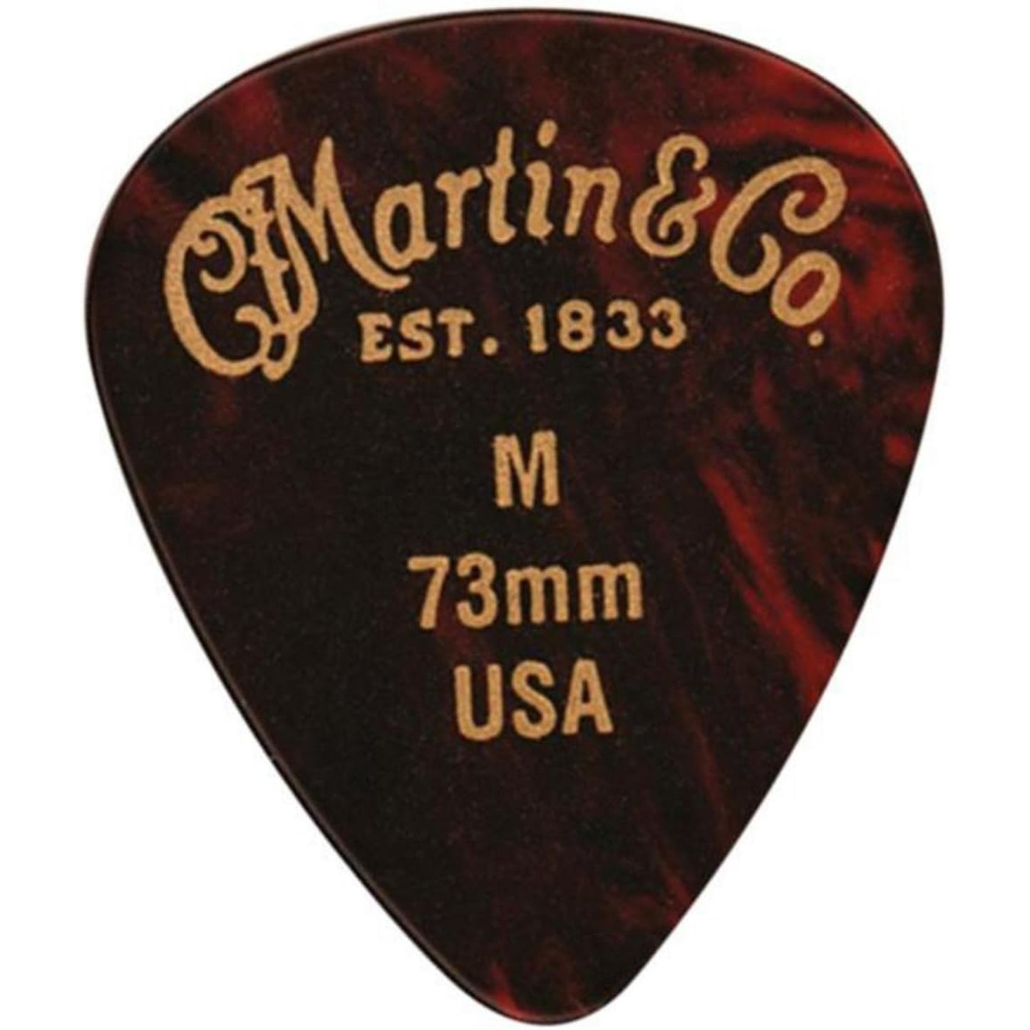 Martin .73mm Medium Pick Pack - Faux Tortoise