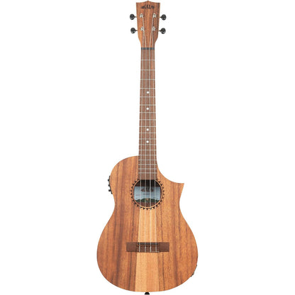 Kala KA-TK-B-CE Teak Tri-Top Baritone Acoustic-Electric Ukulele - Natural