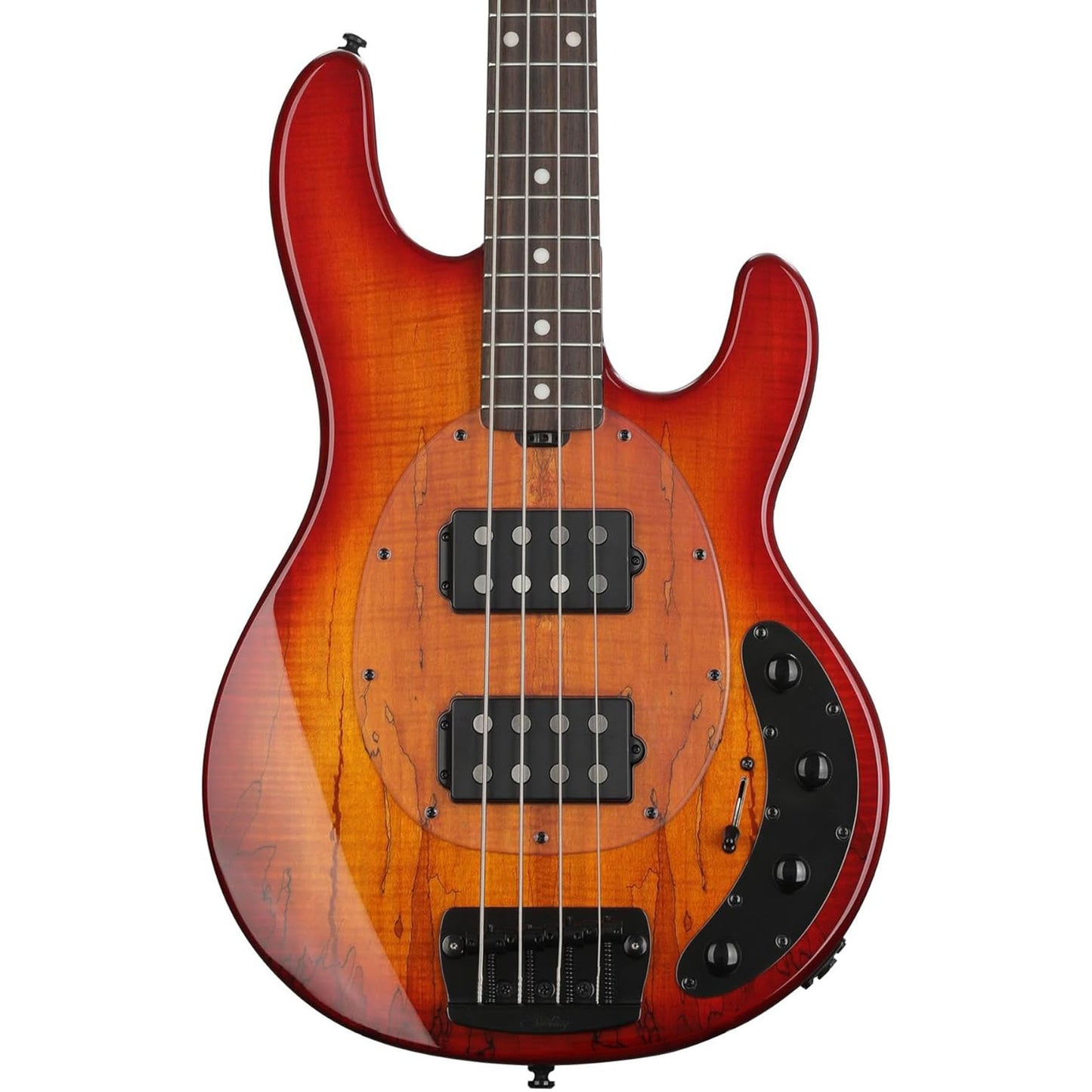 Sterling By Music Man StingRay RAY34HH Bass Guitar - Blood Orange Burst