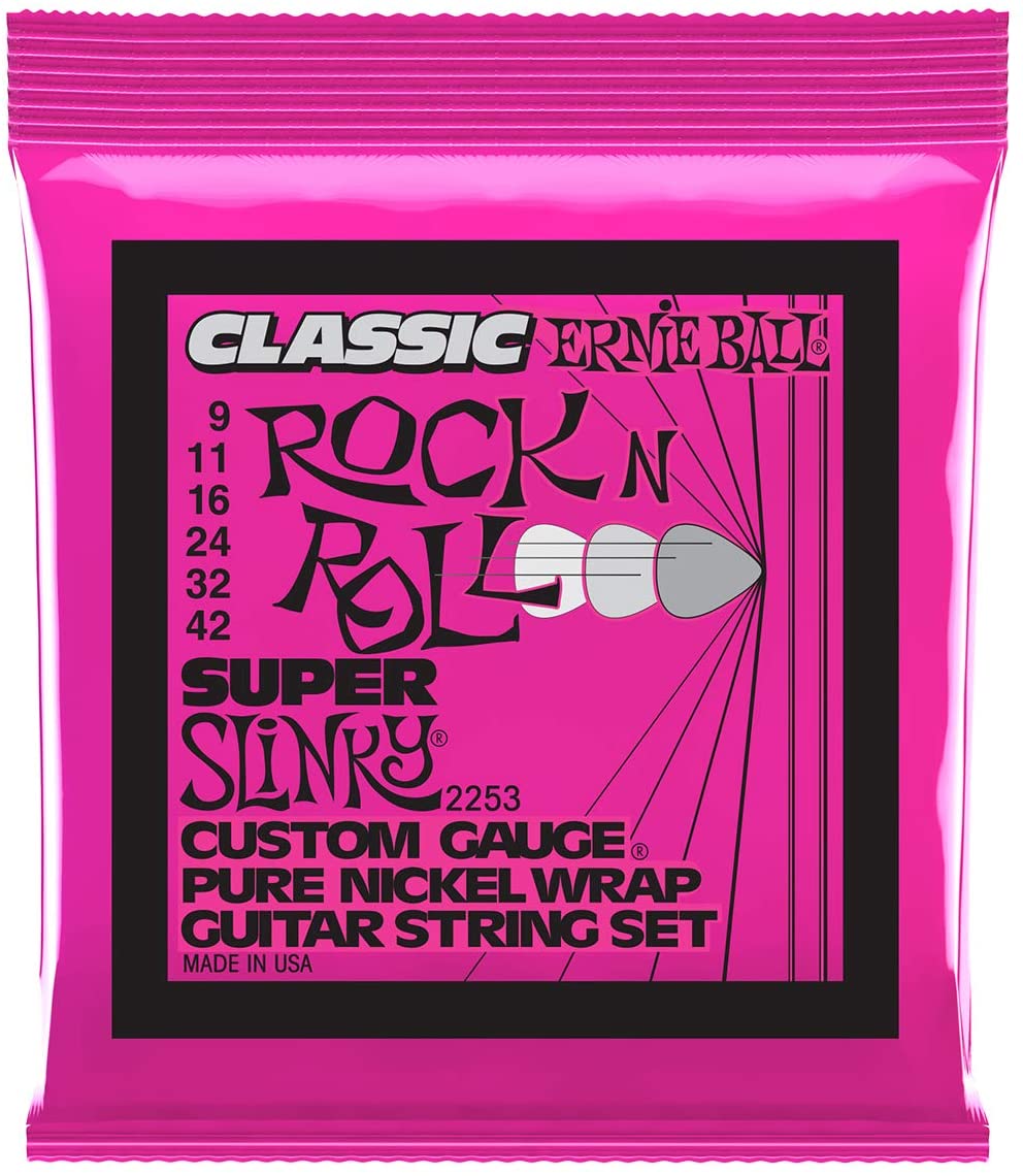 Ernie Ball 2253 Classic Pure Nickel Super Slinky String Set (09 - 42)