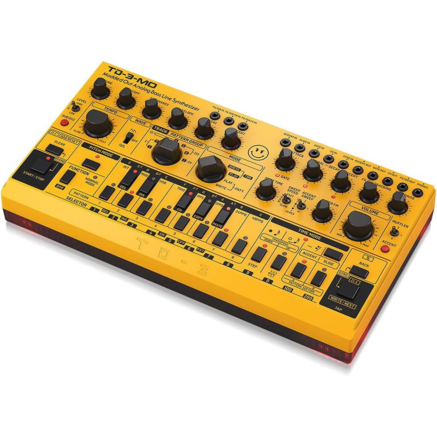 Behringer TD-3-MO-AM Analog Bass Line Synthesizer - Yellow