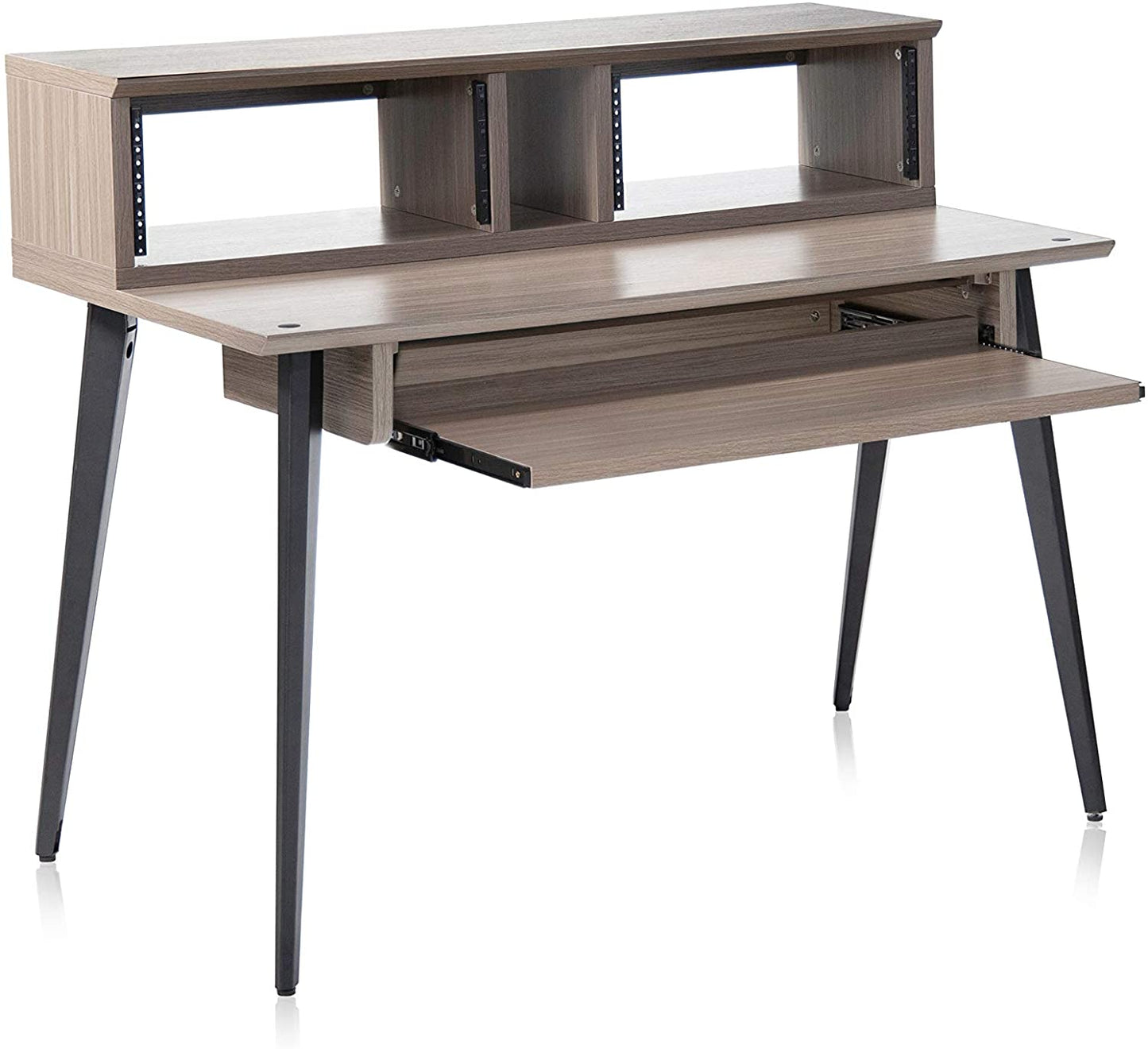 Gator GFW-ELITEDESK-GRY Elite Furniture Series Main Desk - Driftwood Grey Finish