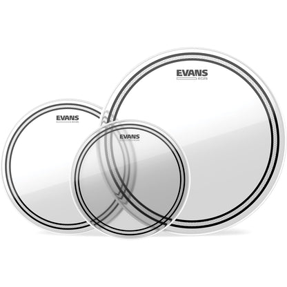 Evans EC2 Tompack, Clear, Rock (10 inch, 12 inch, 16 inch)